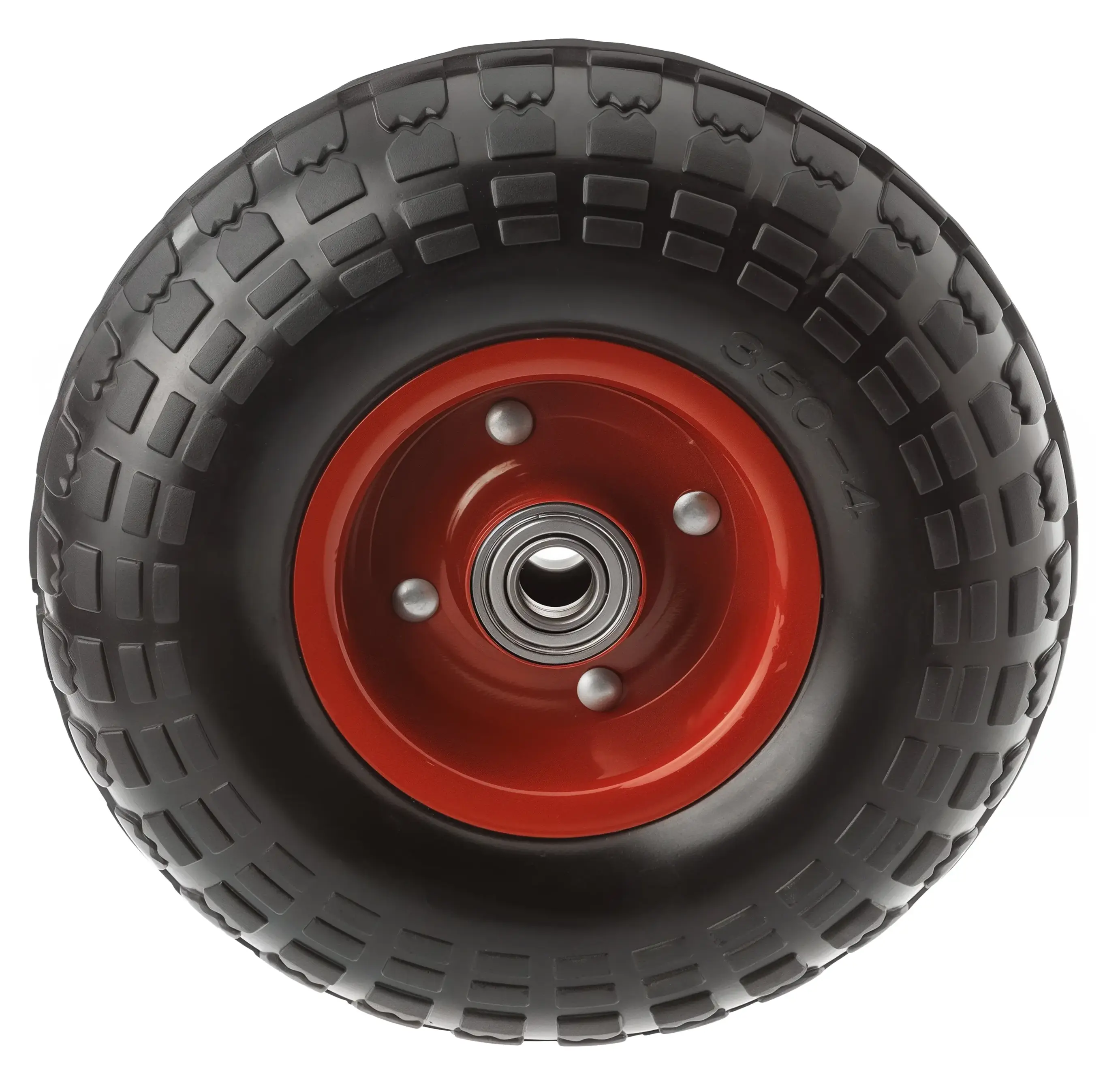 PP 250 - Литое колесо с протект. резиной 250 мм без крепл. (шарикоподш., мет. обод)